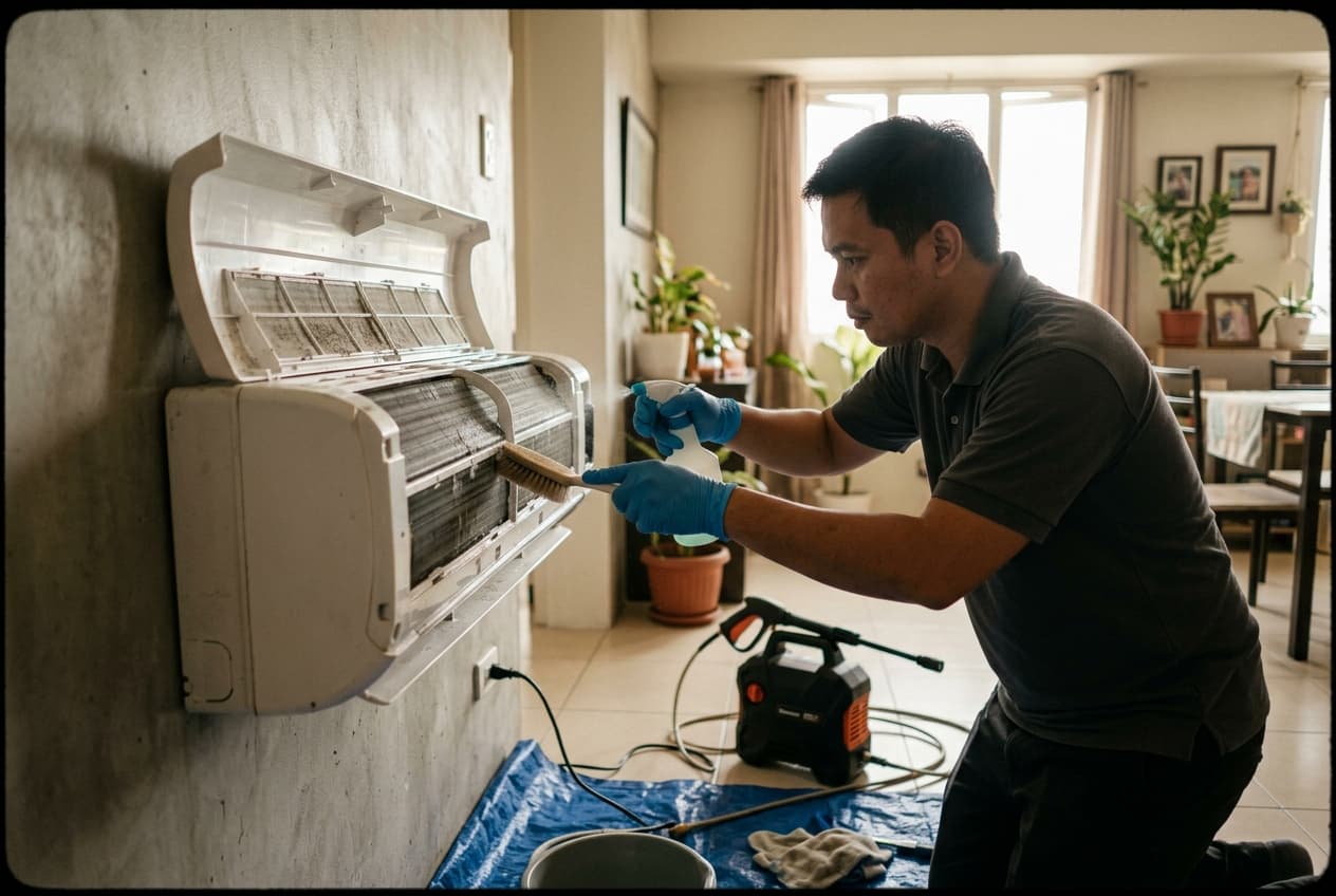 Aircon Cleaning & Freon Top-up